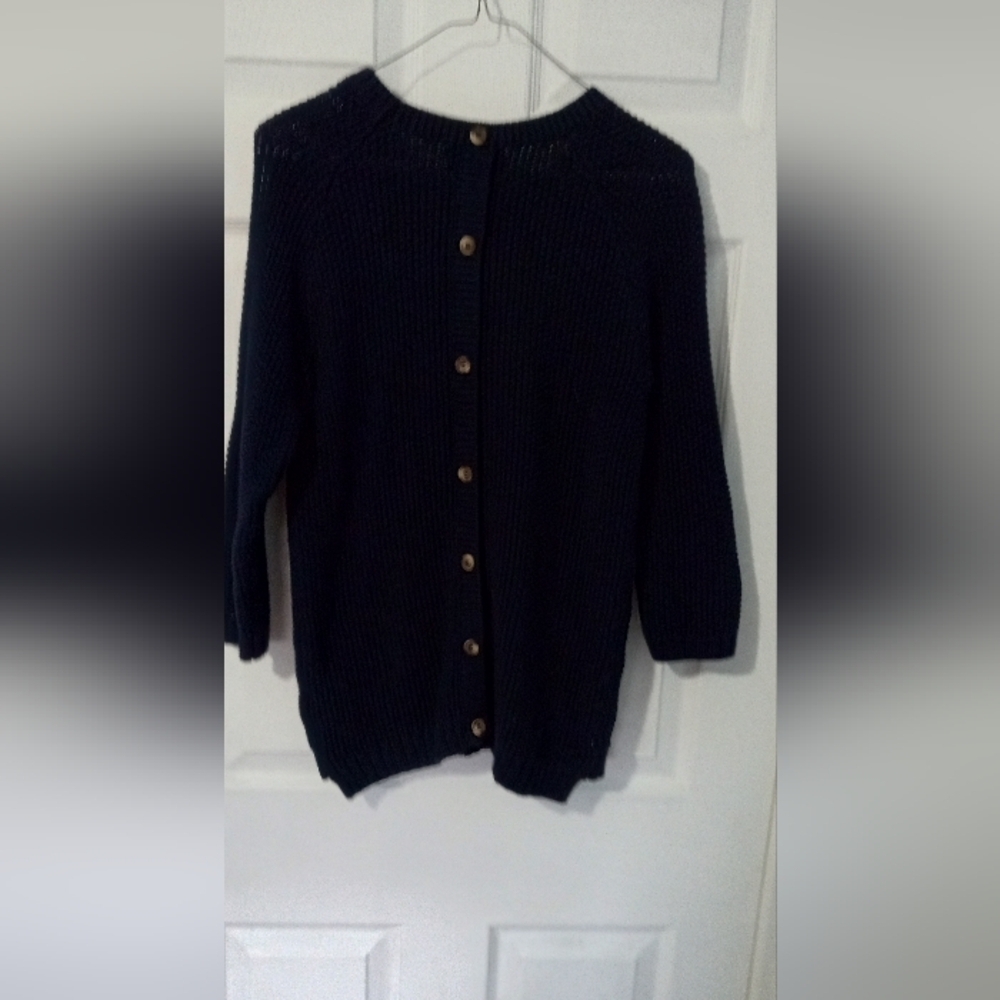 Cynthia Rowley Black Crew Neck Sweater - Picture 4 of 5